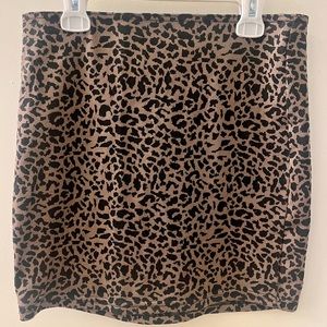 Forever 21 leopard print mini skirt